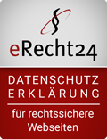 Datenschutz 1 eRecht24 Siegel Datenschutz
